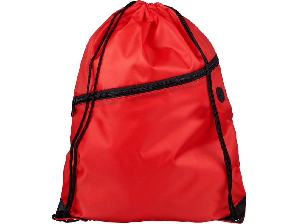 Рюкзак Oriole на молнии со шнурком, красный