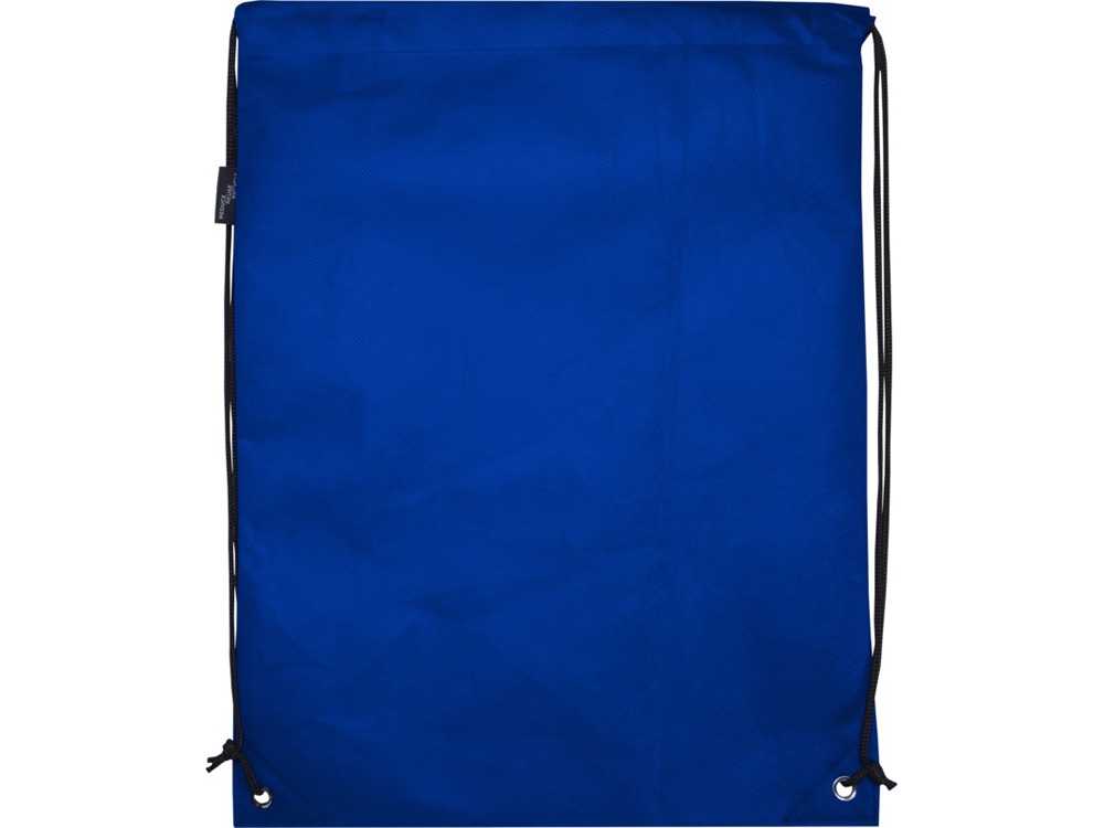 Рюкзак-мешок  на шнурке Evergreen из переработанного нетканого материала, ярко-синий