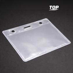 Карман для бейджа Track, горизонтальный, 10,5х9,4см (прозрачный) Карман для бейджа Track, горизонтальный, 10,5х9,4см (прозрачный)