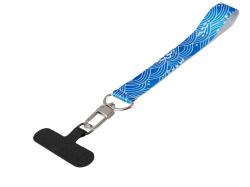 Ремувка под сублимацию с трендовым карабином и узким держателем для телефона из ПЭ Ремувка под сублимацию с трендовым карабином и узким держателем для телефона из ПЭ