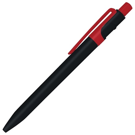 Ручка шариковая пластиковая Ravena Color, черный/красный