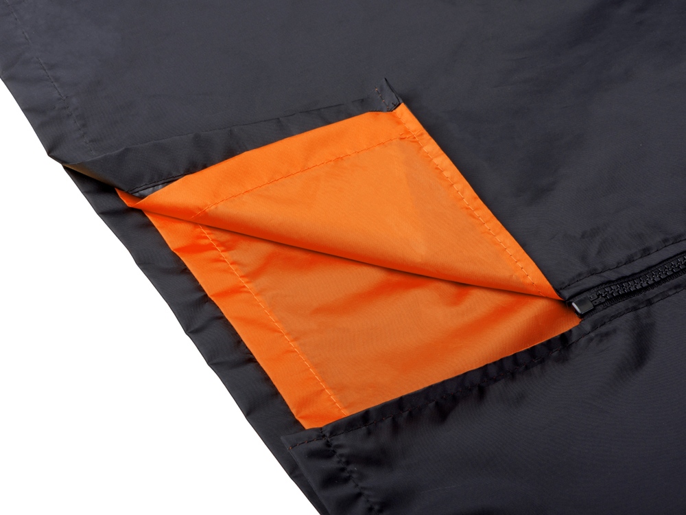 Дождевик Bi-color унисекс, оранжевый/черный