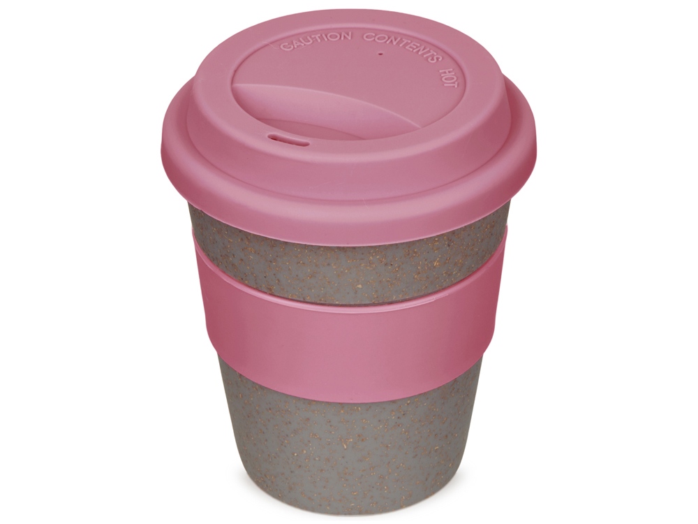 Стакан с силиконовой крышкой Cafe, dust pink Стакан с силиконовой крышкой Cafe, dust pink