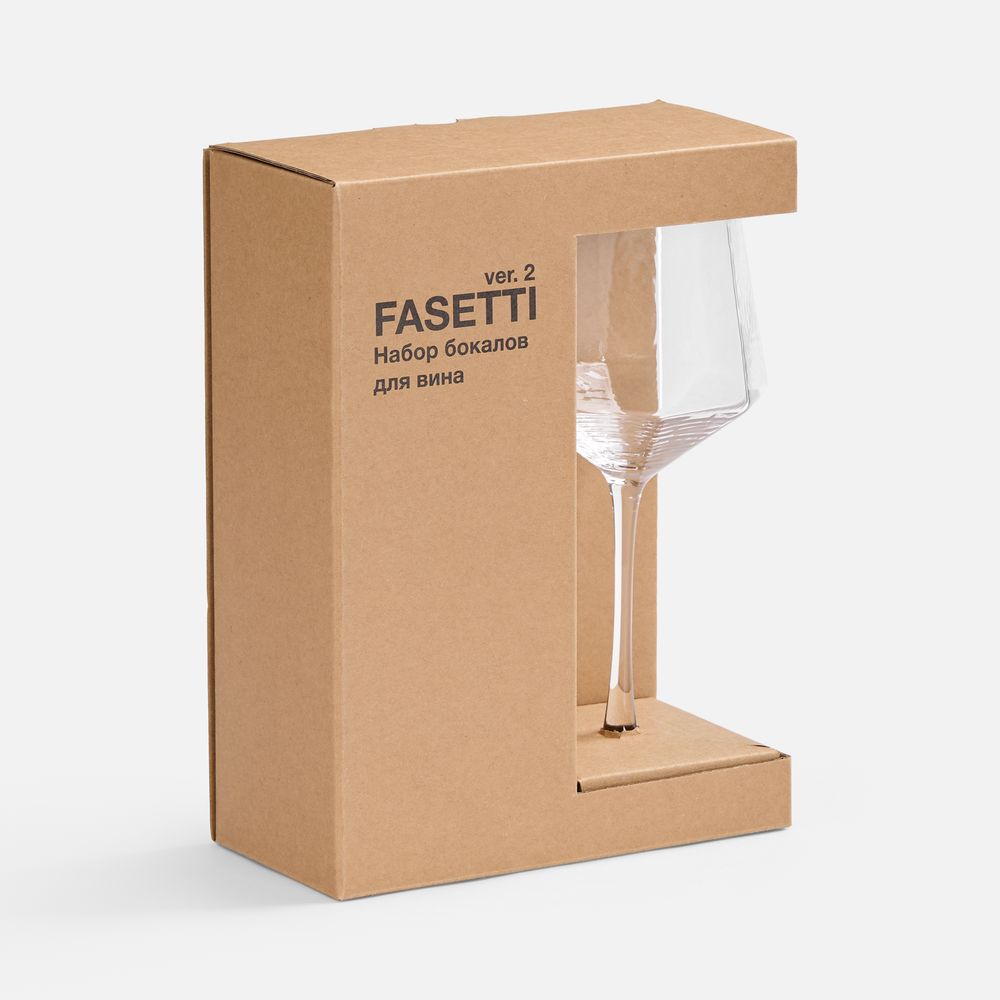 Набор из 2 бокалов для вина Fasetti, ver.2 Набор из 2 бокалов для вина Fasetti, ver.2