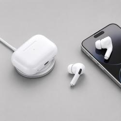 Беспроводные наушники с микрофоном Air Pro 2, TWS, BT 5.3, 300 мАч, QI, белый, Deppa Беспроводные наушники с микрофоном Air Pro 2, TWS, BT 5.3, 300 мАч, QI, белый, Deppa