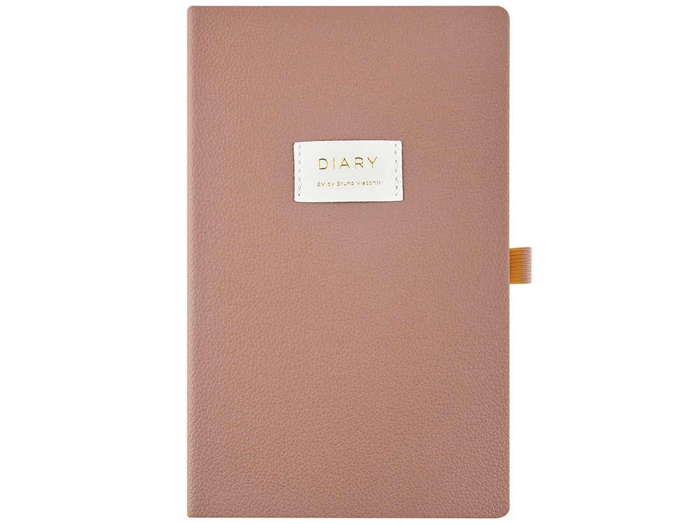 Ежедневник недатированный А5 Morandi. Пыльная роза с нашивкой, пыльно-розовый Ежедневник недатированный А5 Morandi. Пыльная роза с нашивкой, пыльно-розовый