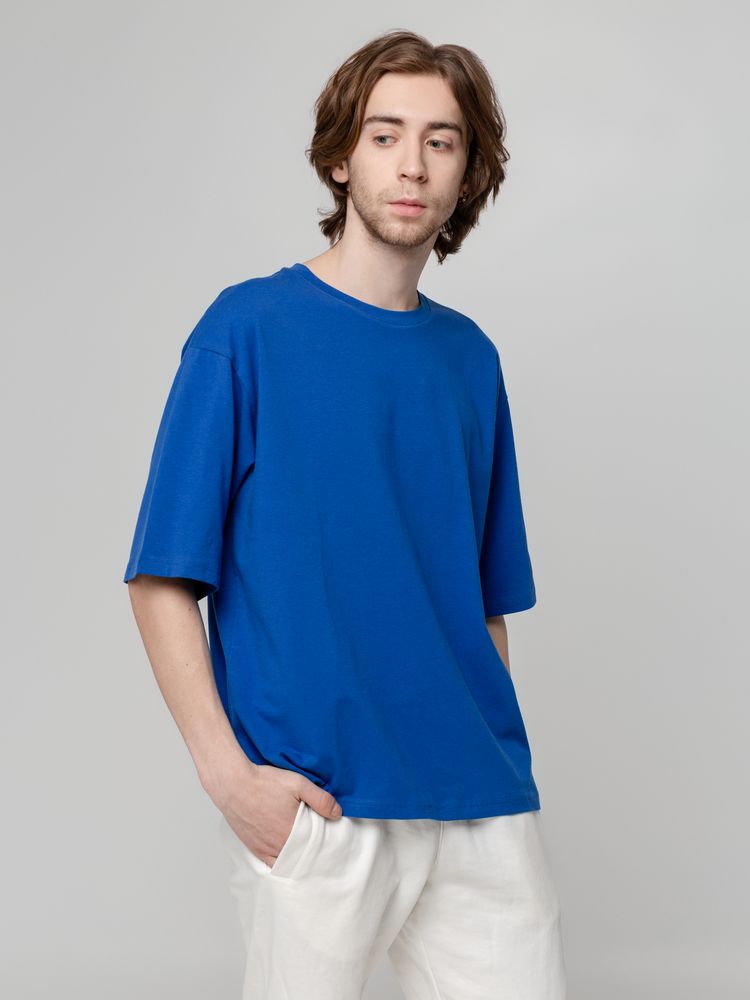 Футболка унисекс оверсайз Street Vibes, ярко-синяя Футболка унисекс оверсайз Street Vibes, ярко-синяя