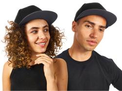 Бейсболка с прямым козырьком Los Angeles 2.0, черный/серый меланж Бейсболка с прямым козырьком Los Angeles 2.0, черный/серый меланж