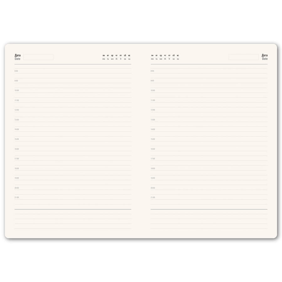 Ежедневник недатированный портфолио Mark, формат А5, в линейку