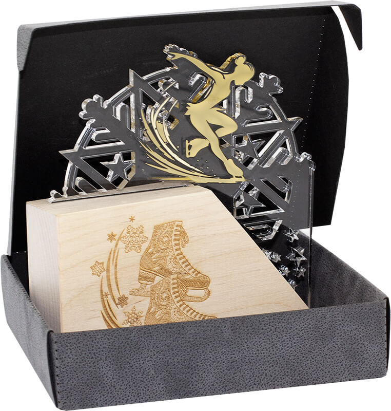 Акриловая награда фигурное катание Акриловая награда фигурное катание