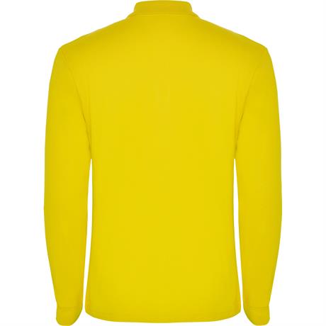 Футболка поло ESTRELLA L/S мужская, ЖЕЛТЫЙ 2XL