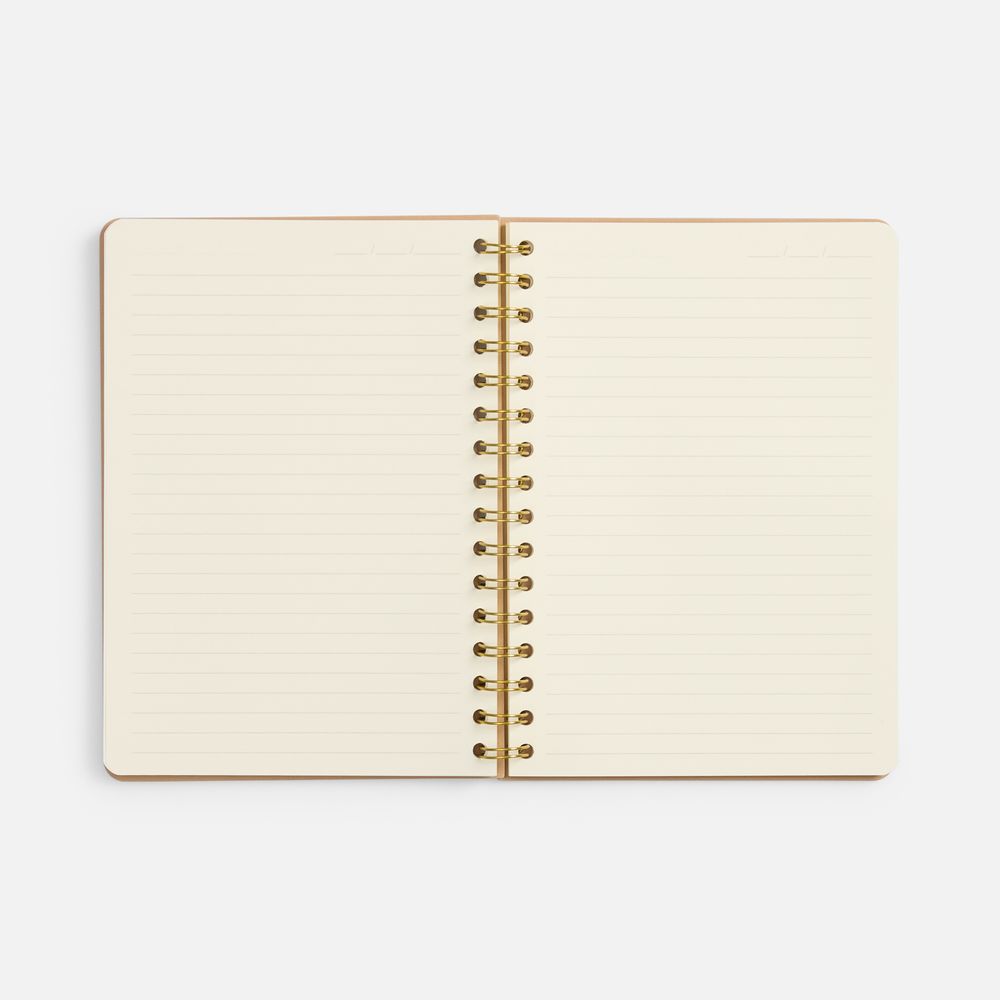 Ежедневник Spiral, недатированный, бежевый
