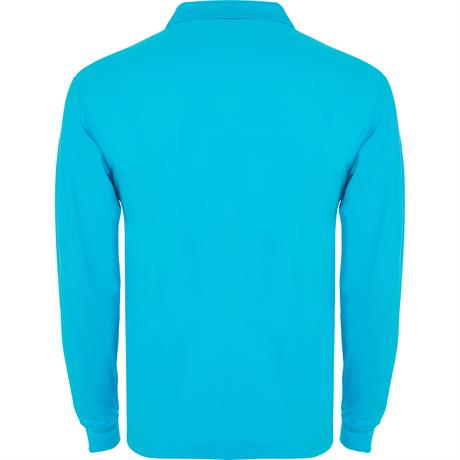 Футболка поло ESTRELLA L/S мужская, БИРЮЗОВЫЙ XL