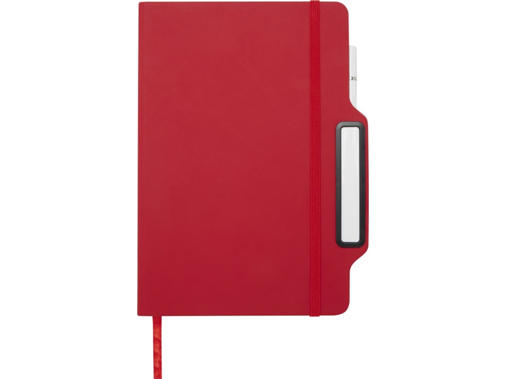 Nexus блокнот формата А5 в твердой обложке с ручкой и карандашом - Красный Nexus блокнот формата А5 в твердой обложке с ручкой и карандашом - Красный