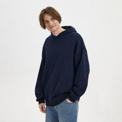 Худи оверсайз унисекс Фьюжн (Fusion), темно-синий, размер 2XS