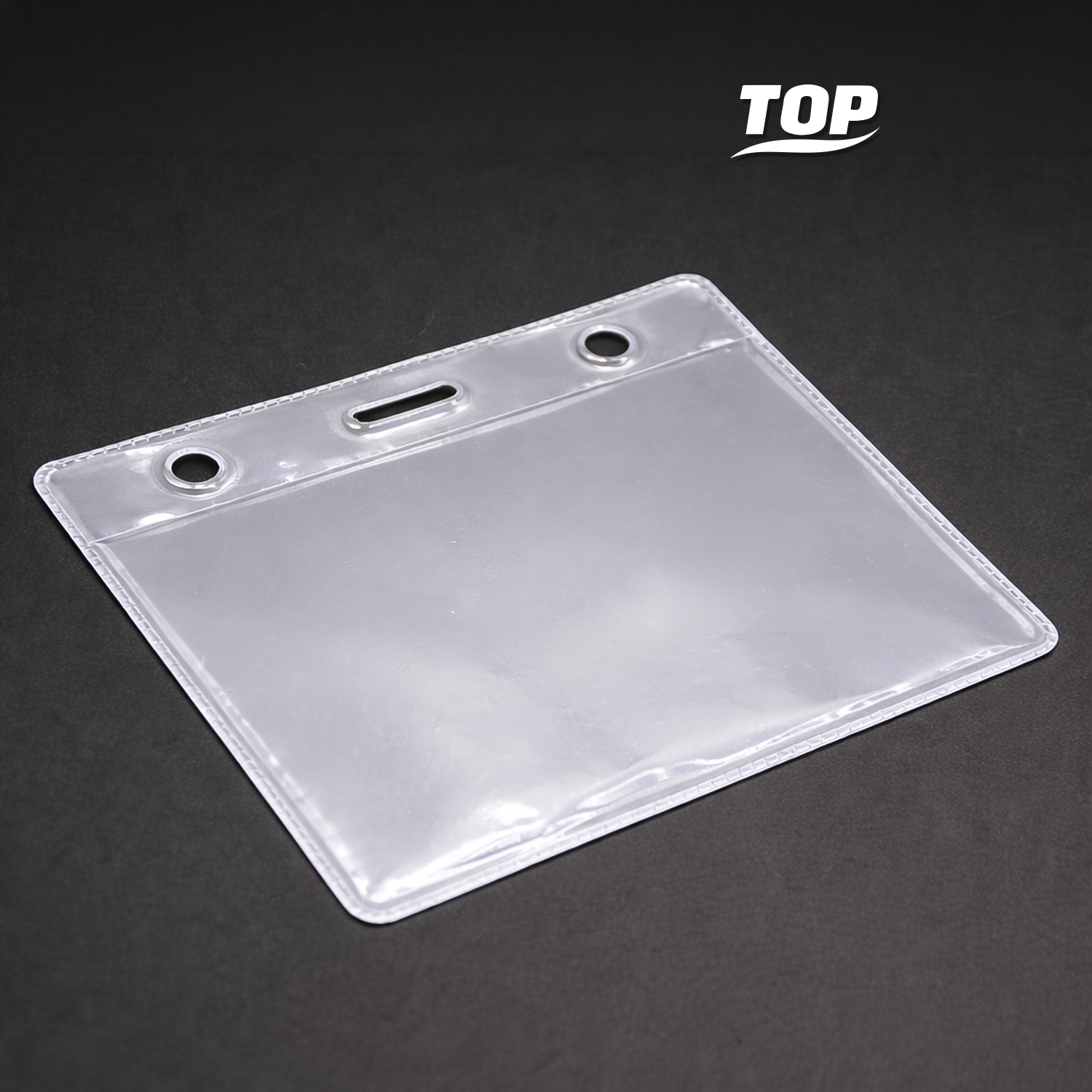 Карман для бейджа Track, горизонтальный, 10,5х9,4см (прозрачный) Карман для бейджа Track, горизонтальный, 10,5х9,4см (прозрачный)