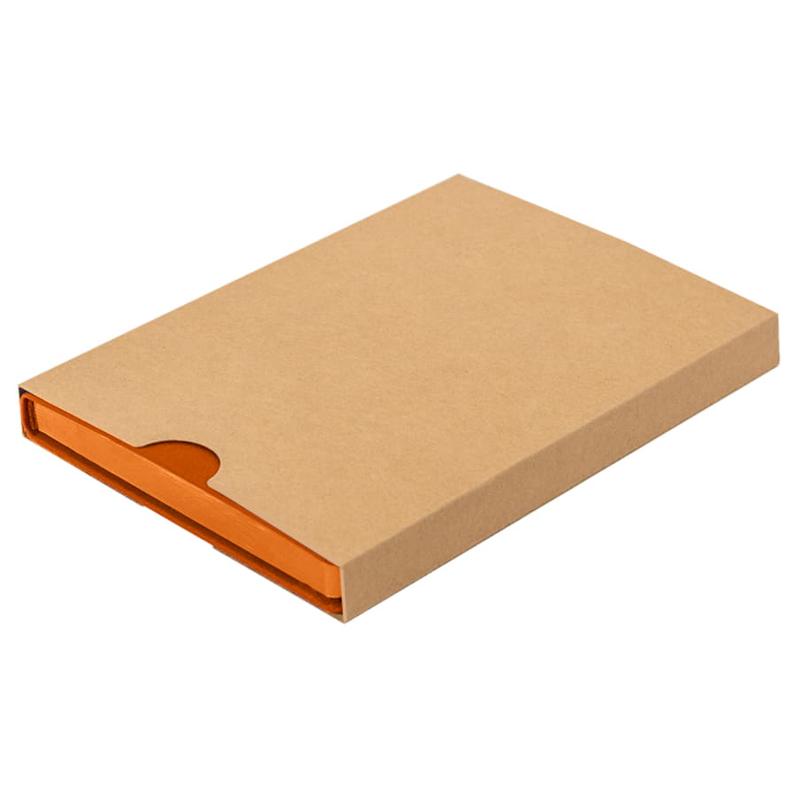 Ежедневник недатированный Pulpy, А5, оранжевый, кремовый блок в линейку, оранжевый срез Ежедневник недатированный Pulpy, А5, оранжевый, кремовый блок в линейку, оранжевый срез