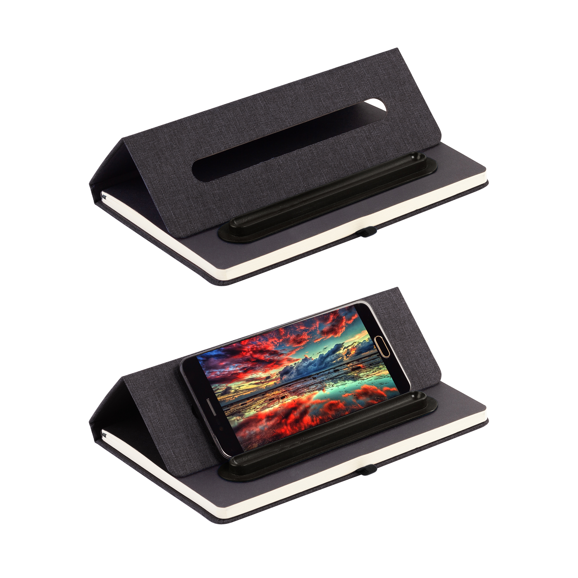 Блокнот "Magnet" с ручкой Trade на магните, с подставкой под смартфон Блокнот "Magnet" с ручкой Trade на магните, с подставкой под смартфон