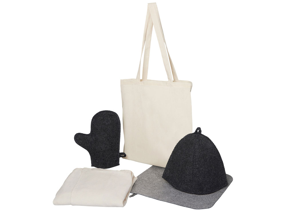 Банный набор с парео Healing Light, женский, серый