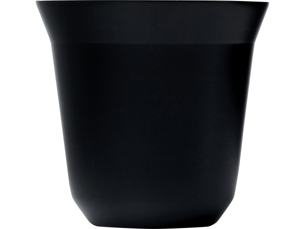 Duo набор чашек для эспрессо из нержавеющей стали, сертифицированный согласно RCS, 80 мл - сплошной черный Duo набор чашек для эспрессо из нержавеющей стали, сертифицированный согласно RCS, 80 мл - сплошной черный