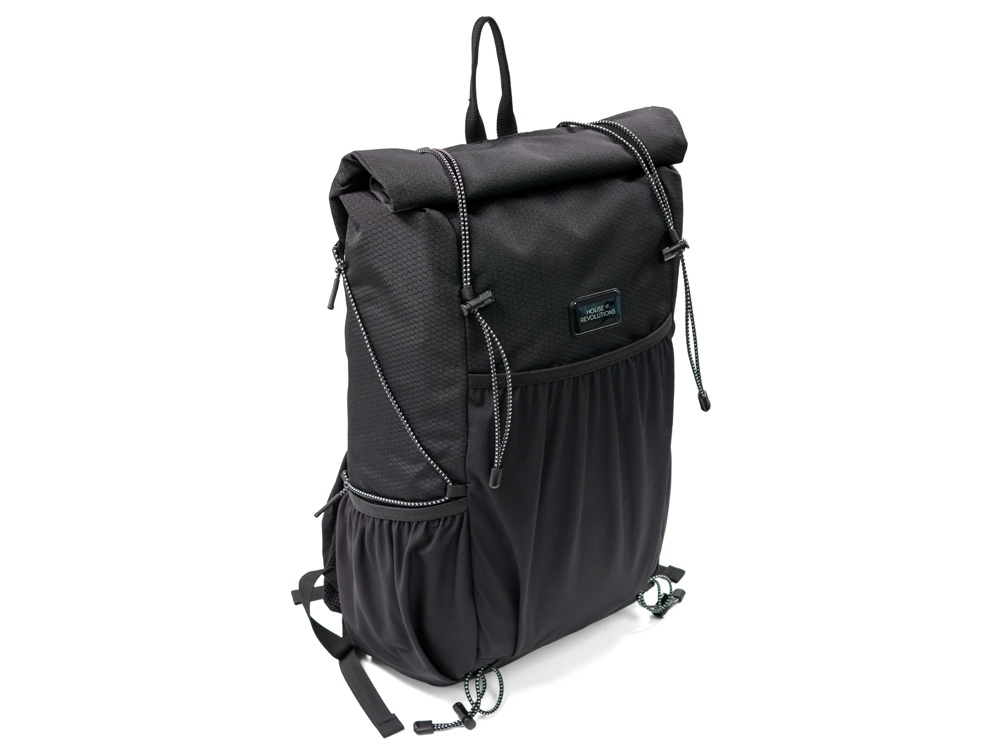 Легкий складывающийся рюкзак-мессенджер Venturer Eco, черный