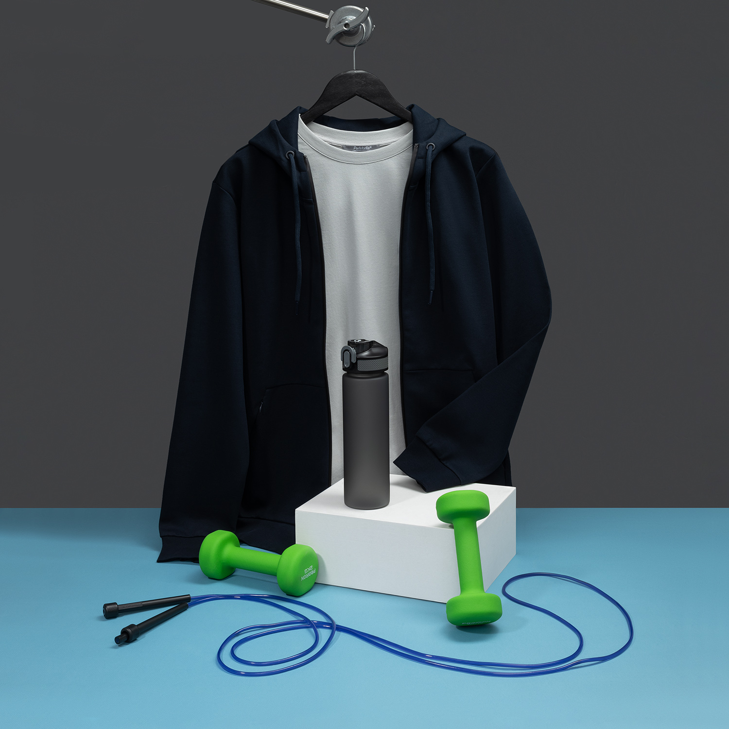 Бутылка для воды Флип (Flip), серая