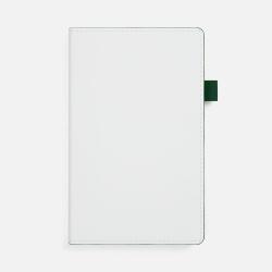 Ежедневник White Shall, недатированный, бело-зеленый