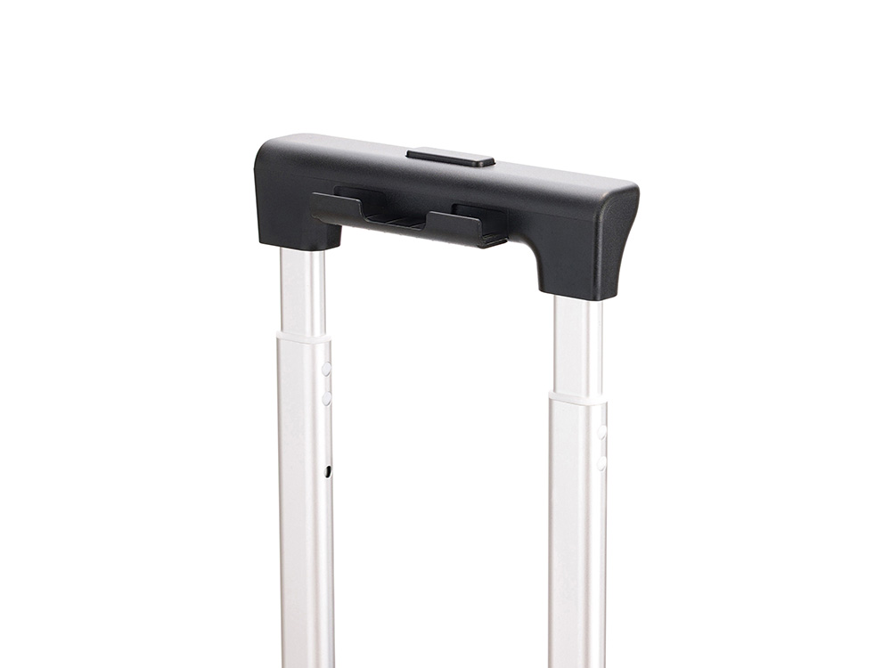 Чемодан TORBER БАЙКАЛ, тёмно-серый металлик, поликарбонат, 37,5 x 20 х 54 см, 37 л