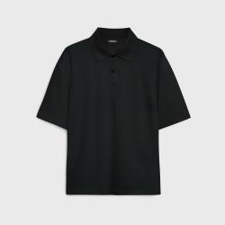 Рубашка поло унисекс Тайм (Time), 265гр., черный, размер 3XL/4XL