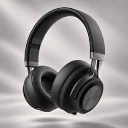 Беспроводные накладные наушники Stereo Style ANC , BT 5.0, ANC, 500мАч, черный, Deppa