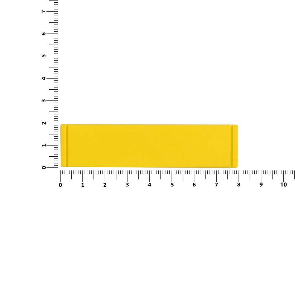 Лейбл из ПВХ Dzeta, S, желтый Лейбл из ПВХ Dzeta, S, желтый