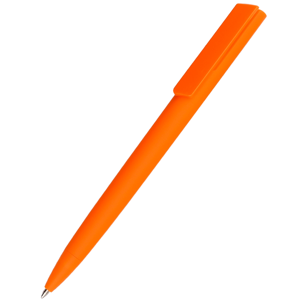 Ручка пластиковая Lavy софт-тач, оранжевая
