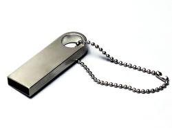 USB 2.0-флешка на 512 Мбайт с мини чипом и круглым отверстием, серебристый USB 2.0-флешка на 512 Мбайт с мини чипом и круглым отверстием, серебристый