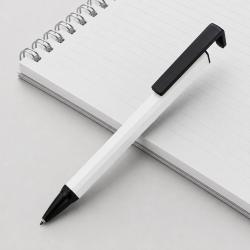 Ручка-подставка металлическая, Кипер Q, белый/черный Ручка-подставка металлическая, Кипер Q, белый/черный