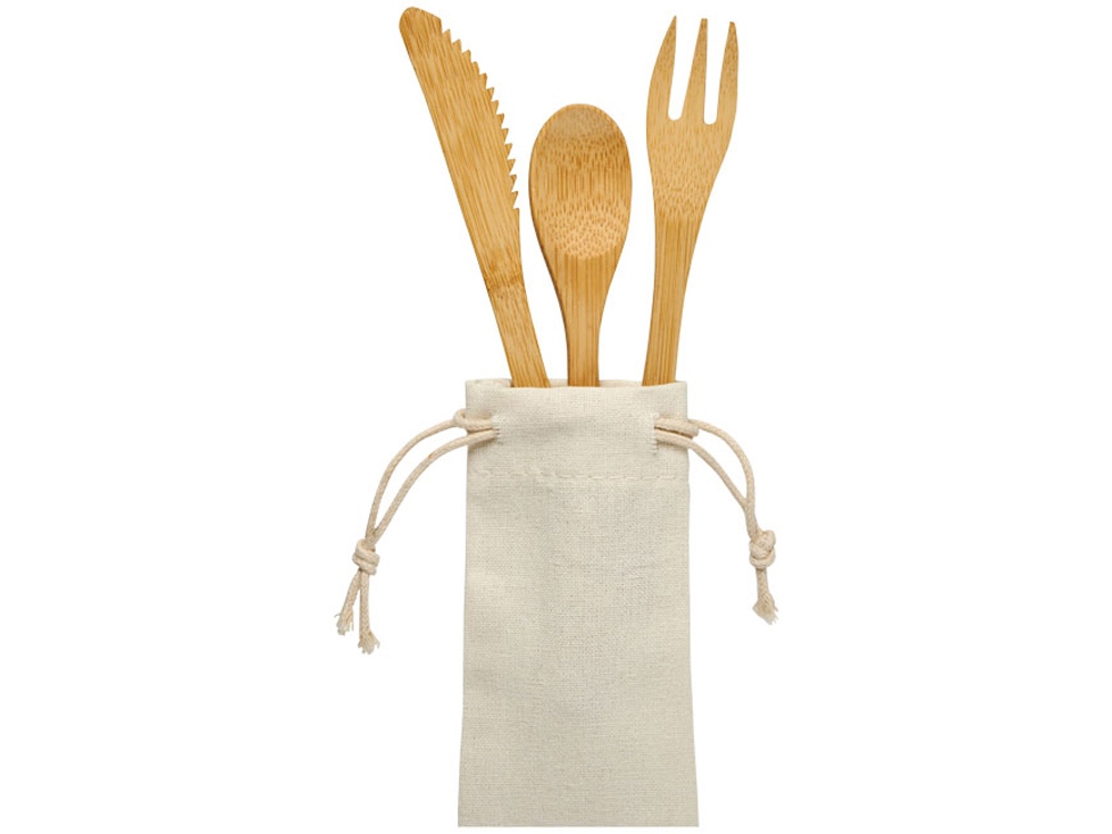 Набор столовых приборов Celuk из бамбука, натуральный