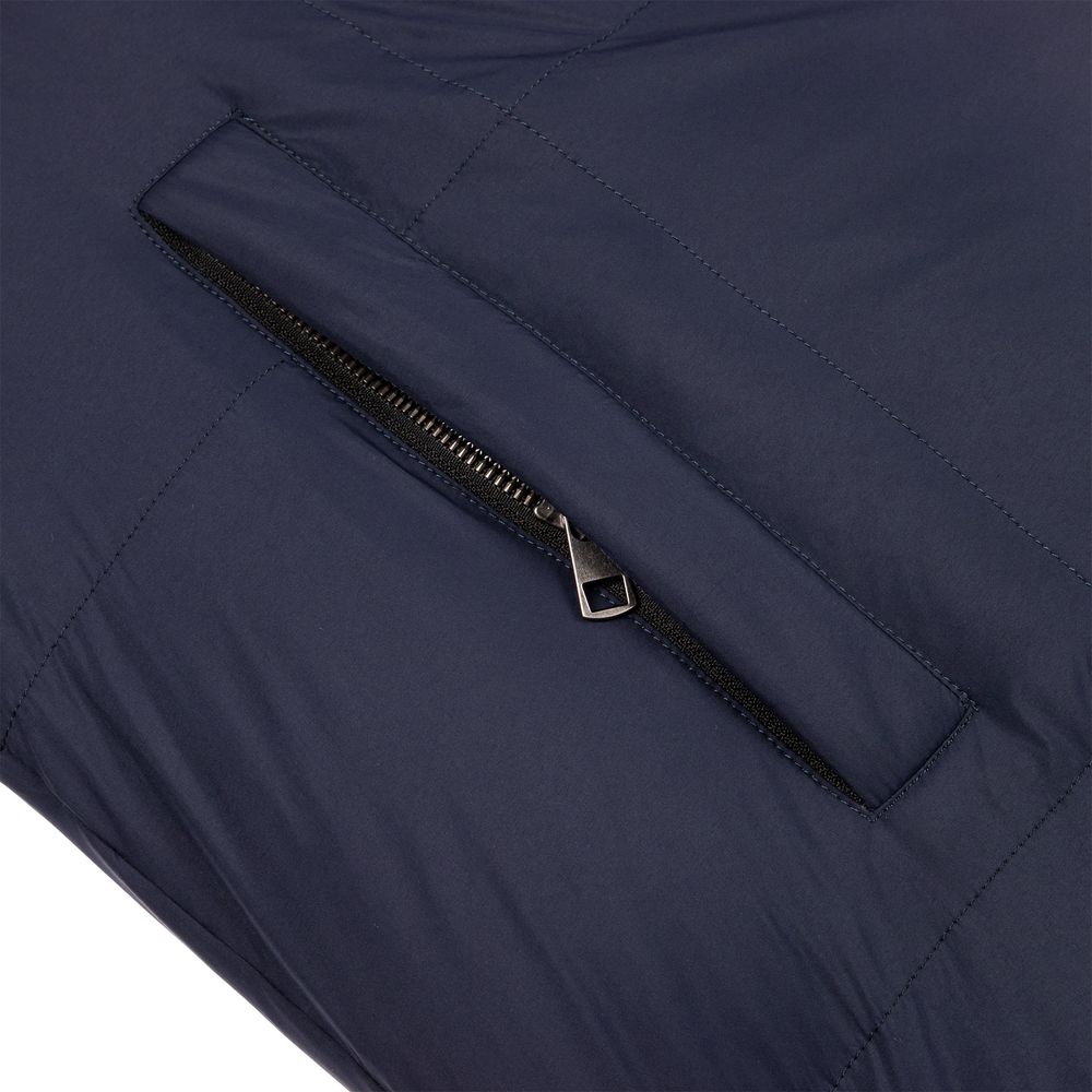 Пуховик унисекс Kapsula, темно-синий Пуховик унисекс Kapsula, темно-синий