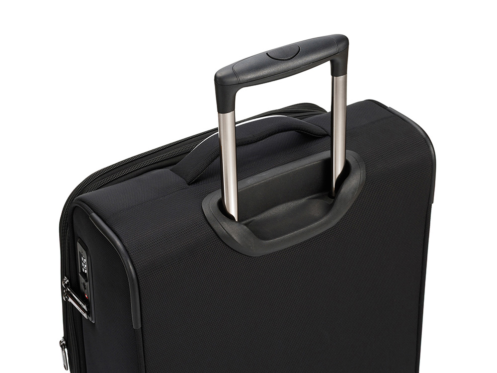 Чемодан TORBER НЕРО, чёрный, переработанный ПЭТ, 40 х 20 х 55 см, 37 л Чемодан TORBER НЕРО, чёрный, переработанный ПЭТ, 40 х 20 х 55 см, 37 л