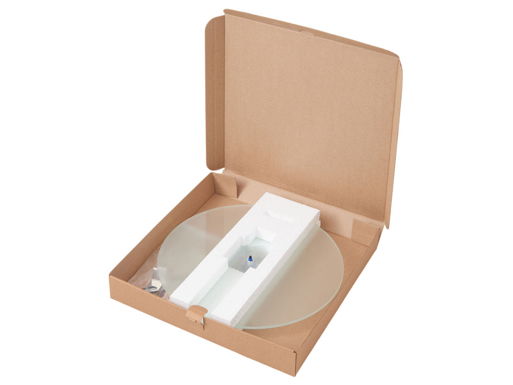 Часы настенные круглые из стекла 28 см Thames