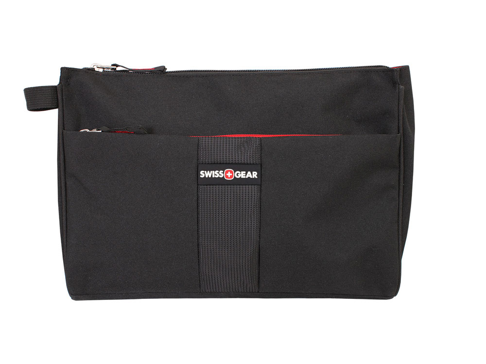 Несессер SWISSGEAR, полиэстер, 31x8x22 см, черный