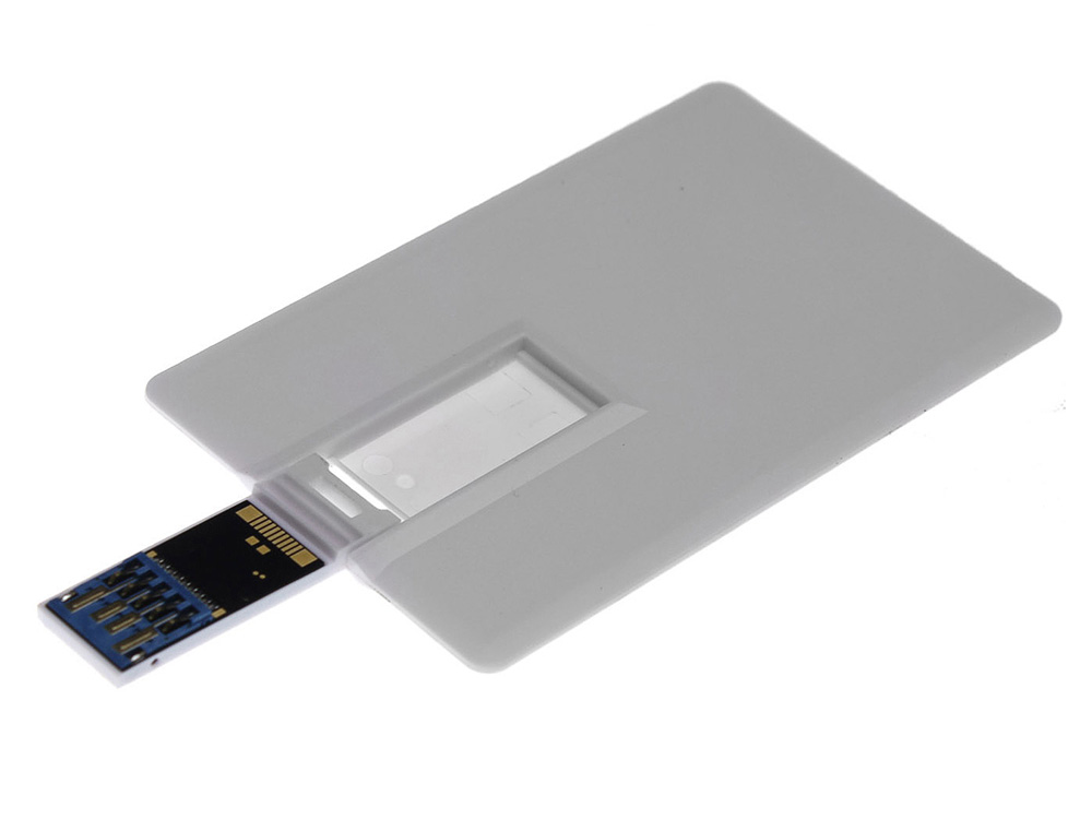 Флешка Визитка на 256 Гб, белый