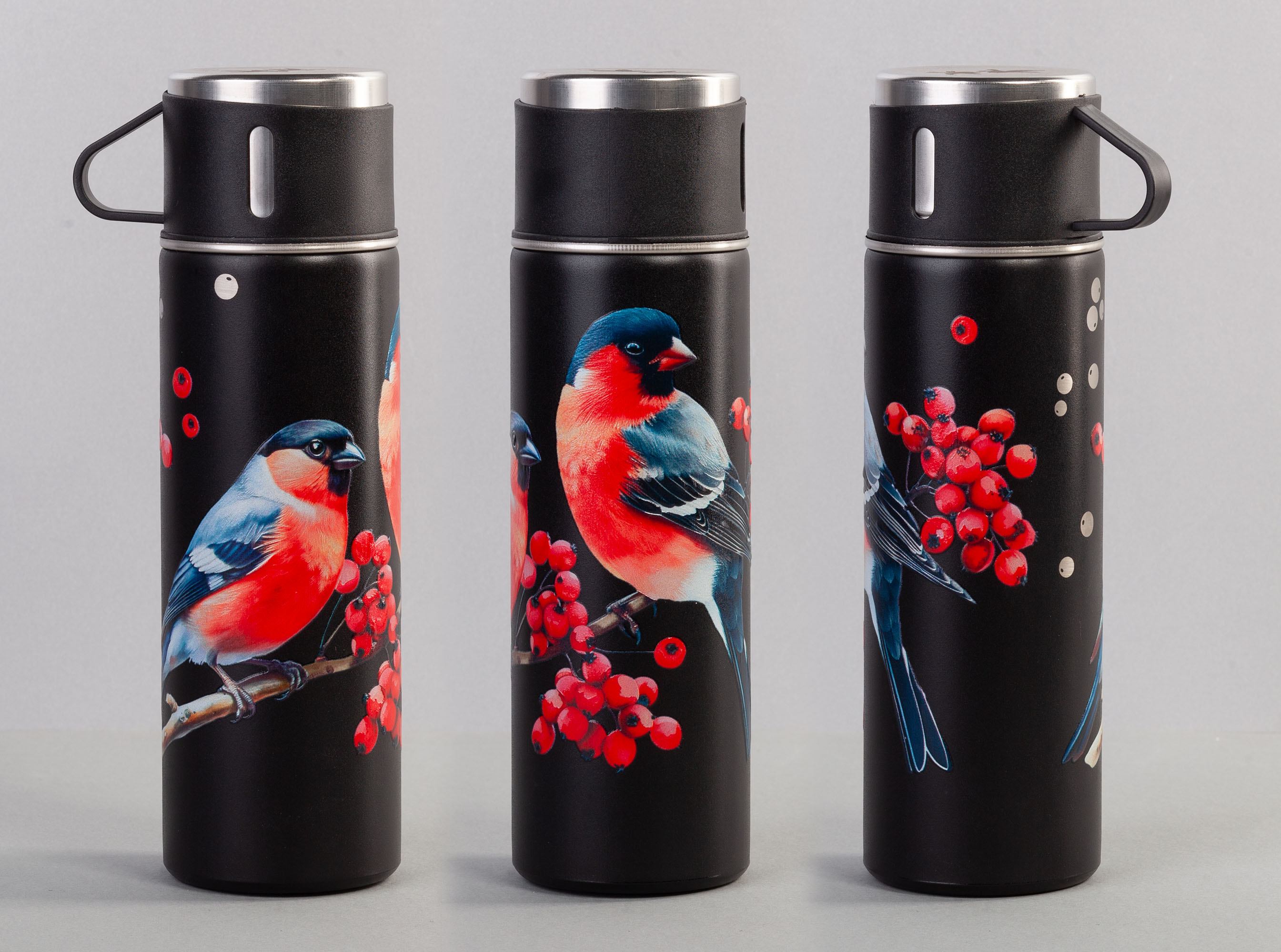 Набор подарочный "Алтай": термос, 3 кружки, покрытие пудра Набор подарочный "Алтай": термос, 3 кружки, покрытие пудра