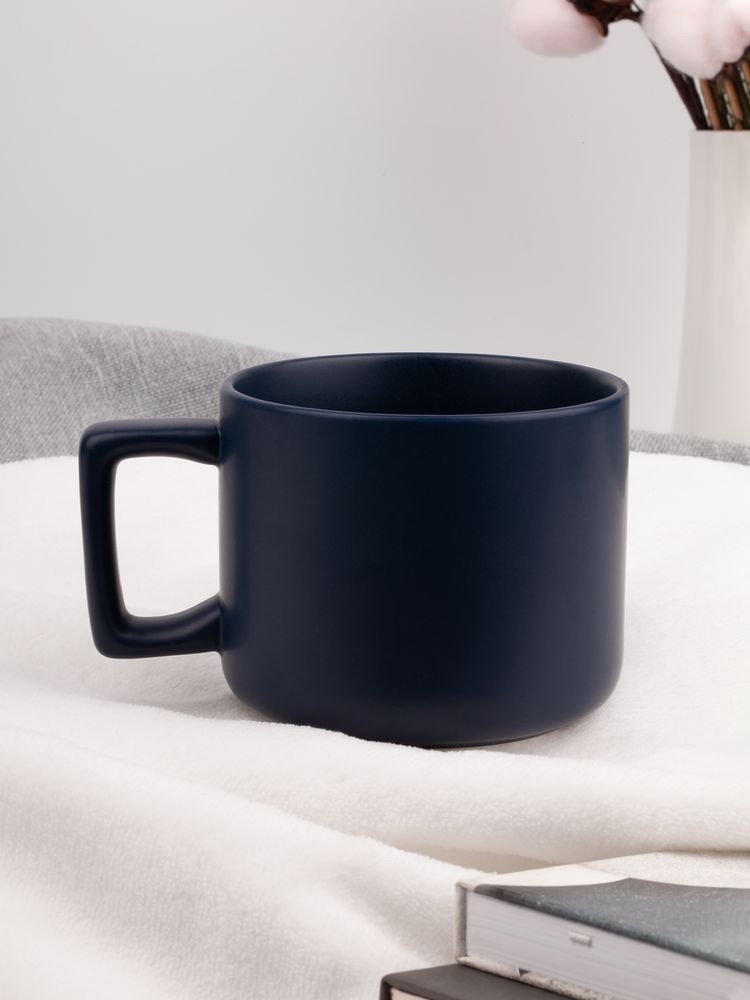 Чашка Jumbo в коробке матовая, темно-синяя