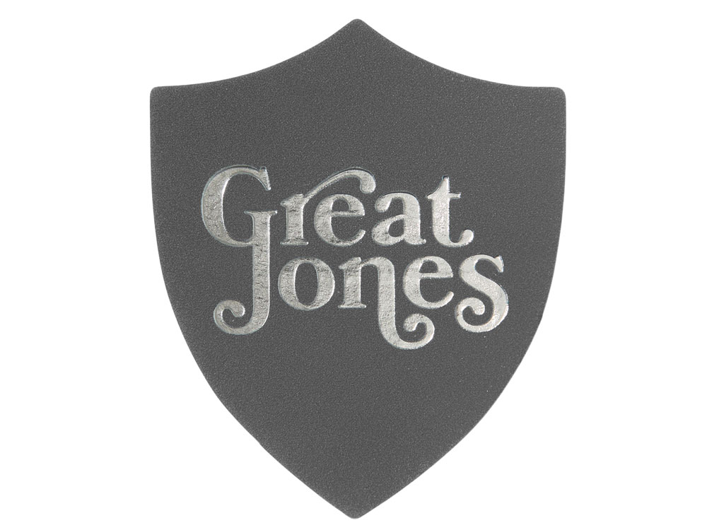 ПАТЧ ЩИТ nubuk (серый) 6,6 х 5,5 см