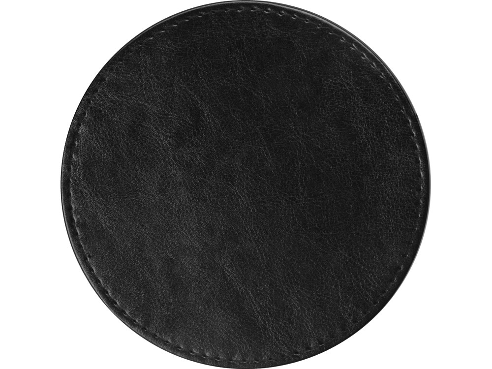 Винный набор в круглой PU коробке, черный