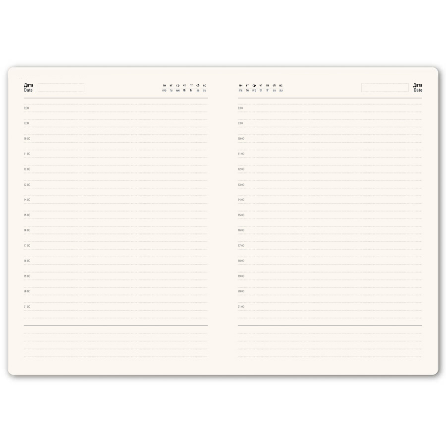 Бизнес-блокнот "RILY", формат А5,  зеленое яблоко, блок в точку