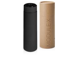 Вакуумный термос Module X с индикатором температуры, 500 мл, тубус, черный