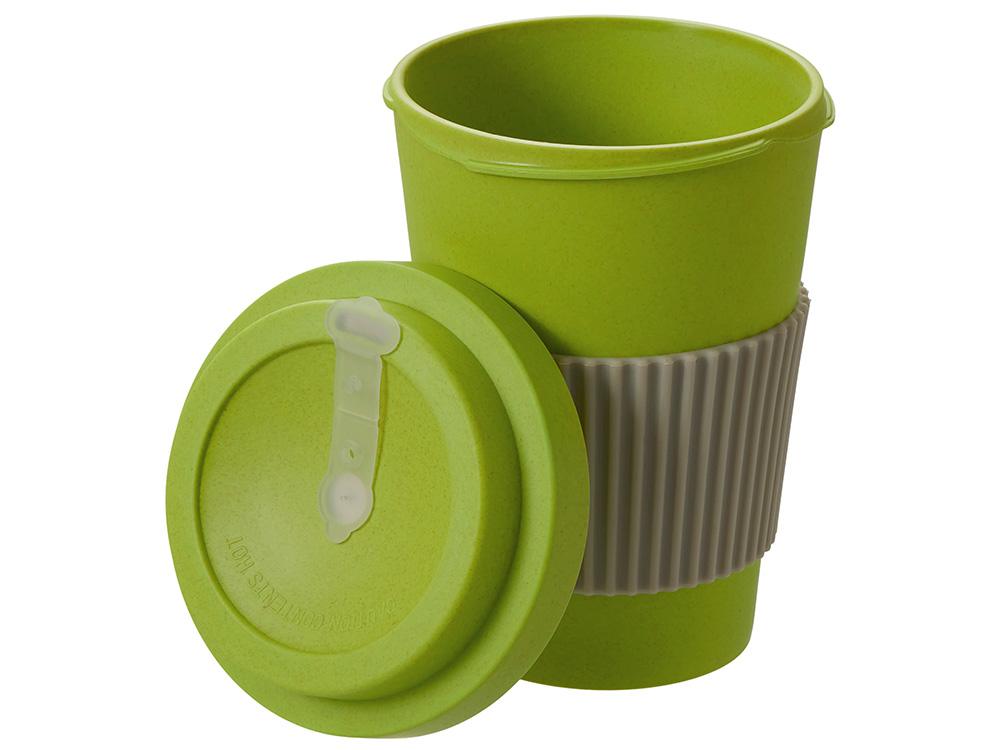 Термокружка Muffin из натуральных волокон, зеленое яблоко Термокружка Muffin из натуральных волокон, зеленое яблоко