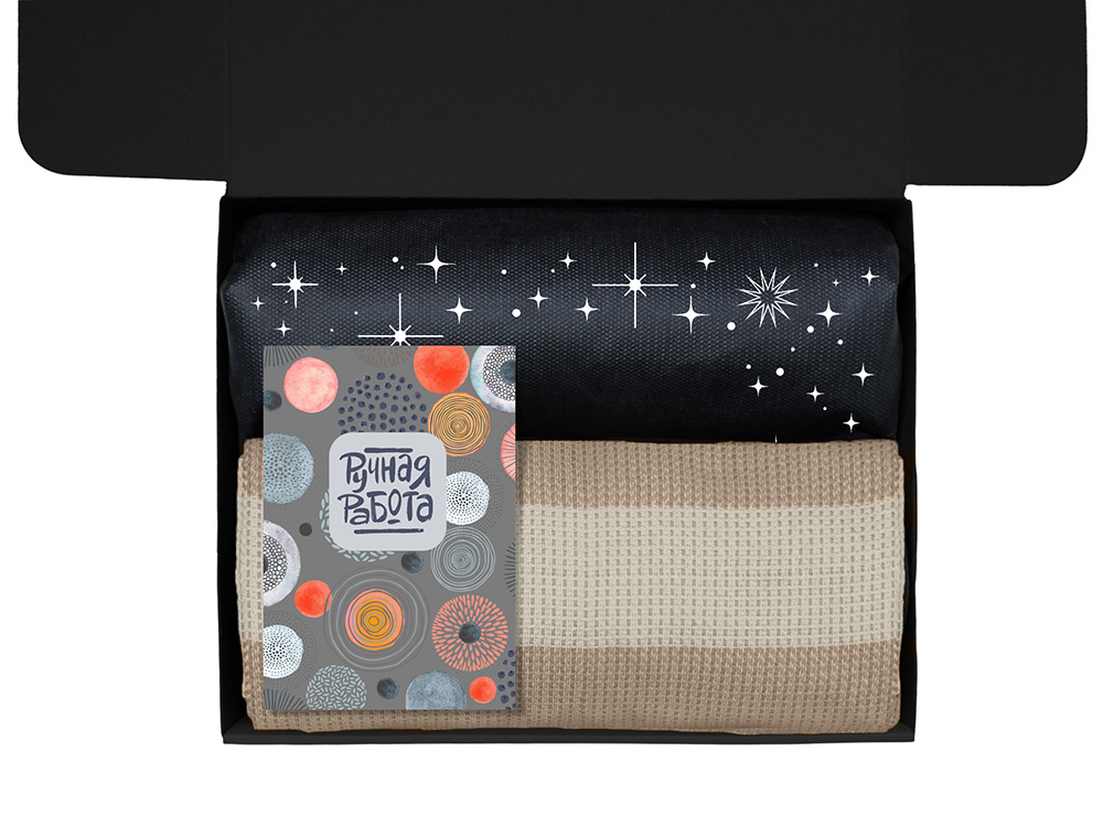 Подарочный набор Re:y. Warm с пледом, термосом и чаем