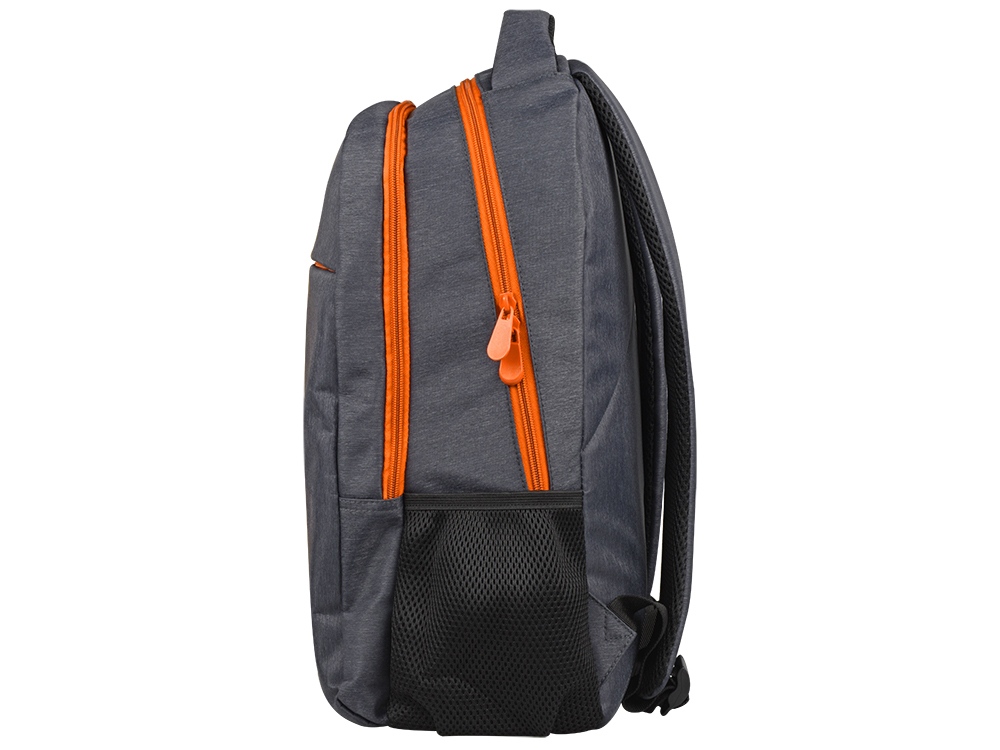 Рюкзак Metropolitan, серый с оранжевой молнией