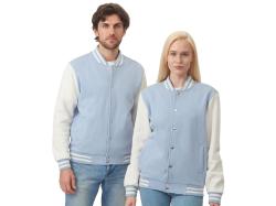 Бомбер Oxford, небесно-голубой/молочный, унисекс